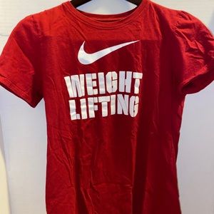 Women’s Nike weightlifting shirt